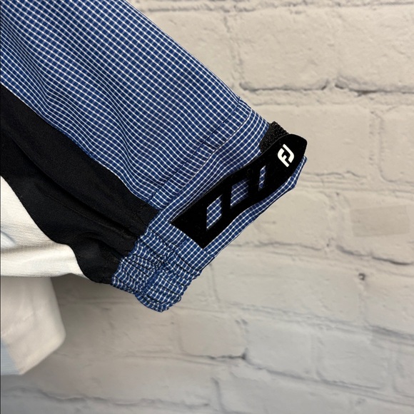 FOOTJOY Dry Joys Hydrolite Golf Rain Zip Blue White Jacket size large - Picture 5 of 8